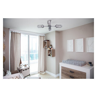 Serene Travel Themed Nursery - Contemporary - Nursery - New York - by ...