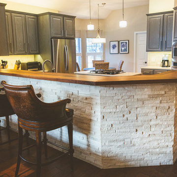 Gray Cabinets Transform a Texas Kitchen