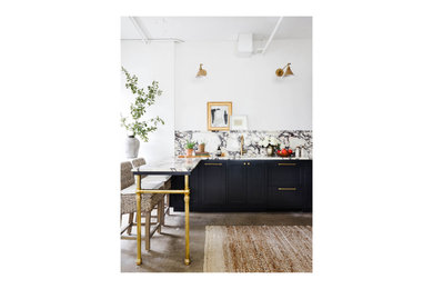 Inspiration for a modern home design remodel in New York