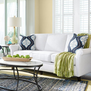 Phoebe Premier Sofa by La-Z-Boy shown in Cotton