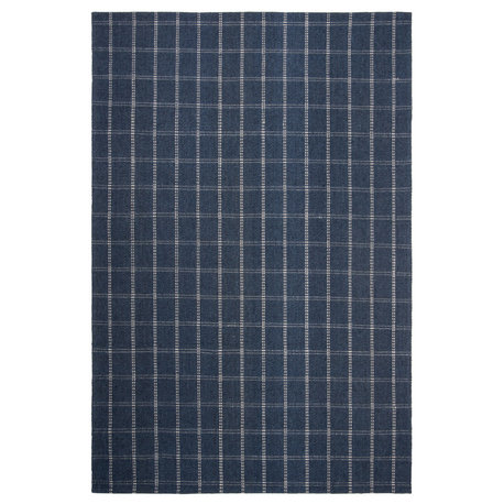 Lauren Ralph Lauren Tamworth Check Rug, LRL6450, Navy, 8'x10'