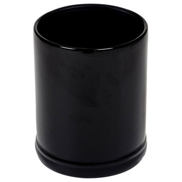 Solid Black Candle Jar Warmer