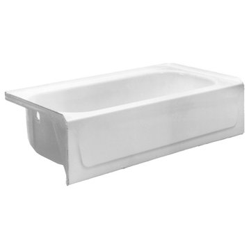 PROFLO PFB16L Folsom 60" X 30" Enameled Steel Soaking Bathtub - - White