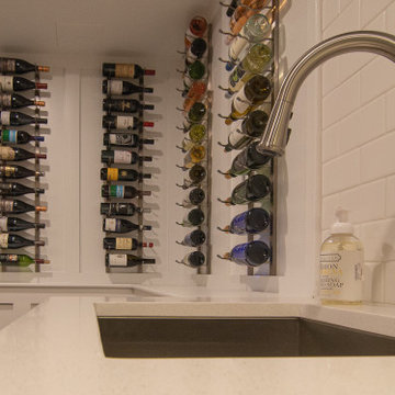 Basement Any Sports Fan Would Love Including Kitchenette for Entertaining