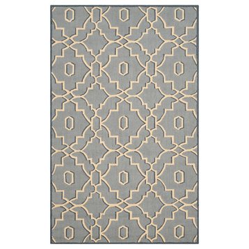Safavieh Four Seasons Collection FRS237 Rug, Light Blue/Ivory, 3'6"x5'6"