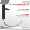 Single Hole Single-Handle Vessel Bathroom Faucet, Matte Black