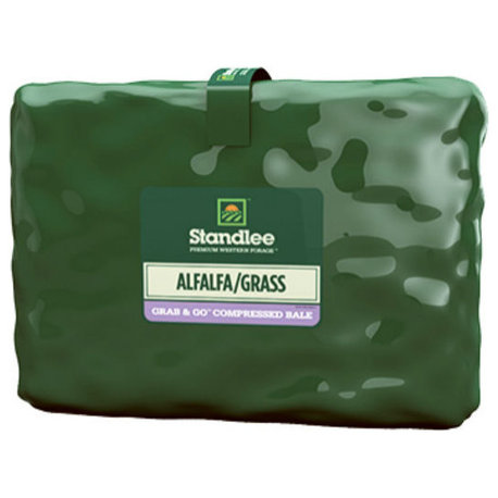 Standlee 1500-20021-0-0 Premium Alfalfa/Grass Grab & Go® Compressed Bale, 50 Lb