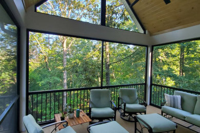 Inspiration for a modern deck remodel in Atlanta