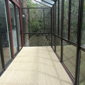Living Room and Porch Floors Transformed with Custom Seagrass Rugs