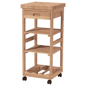 Amsen Kitchen Trolley Transitional Islands And Wood Kitchen Trolley W Square Top