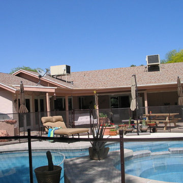 Family Home Backyard Patio Cover - Before Photo