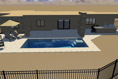 Minimalist pool photo in Phoenix