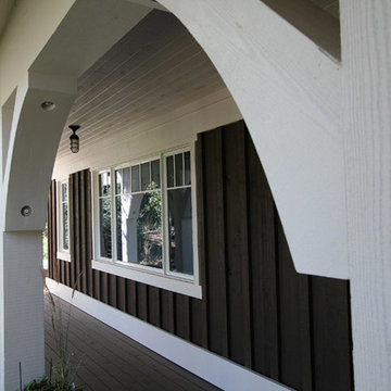 Close up of the siding