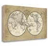 "French World Map" By Sue Schlabach, Giclee Print on Gallery Wrap Canvas