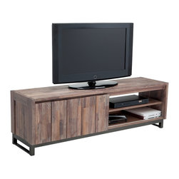 Porto TV Stand | Distressed Brown - Entertainment Centers And Tv Stands