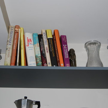 Modern shelf detail.