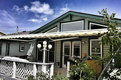 Inspiration for a coastal exterior home remodel in Other