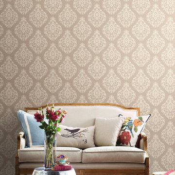 Callaway Cottage Spot Damask Wallcovering