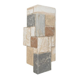 150-JAGGED CASTLE STONE CORNER 12" W X 24"H - Wall Panels