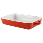 10 Strawberry Street - 12" Sienna Red Rectangular Bakeware - Sienna : Bakeware in a bold red makes for a striking presentation the moment it comes out of the oven.
