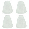 Aspen Creative 23047-4 Frosted Replacement Glass Shade 4 Pack