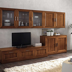 Contemporary Wall Unit Paris 606 by Artigian Mobili Italy - $3,975.00 - Entertainment Centers And Tv Stands