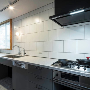 75 Beautiful Wallpaper Ceiling Kitchen With Ceramic Backsplash Pictures Ideas March 21 Houzz