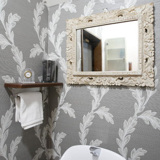 75 Beautiful White Plywood Floor Powder Room Pictures Ideas April 21 Houzz