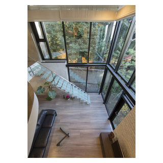 ガラス階段のある家 Modern Living Room Tokyo By 株式会社ハウゼ Houzz