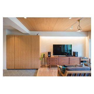 間接照明が綺麗なリビング Asian Living Room Tokyo Suburbs By 株式会社ハンズデザイン一級建築士事務所 Houzz