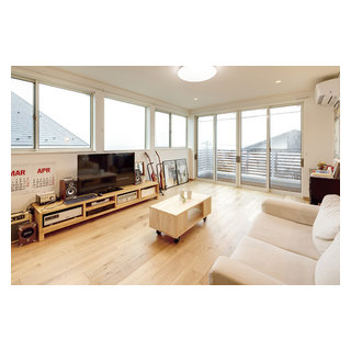 Se構法のamaroy様邸 Contemporary Living Room Other By Meiji Homes 自由設計 自然 素材の明治ホームズ Houzz