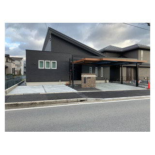 加東市外構 機能的でかっこいいカーポート Modern Exterior Other By Garden Studio庭楽館 Houzz