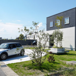 75 Beautiful Mediterranean Exterior Home With A Shed Roof Pictures Ideas August 21 Houzz