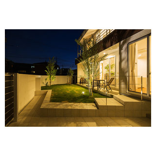 シンプルな中に上質なセンスをプラスしたナイトガーデン 株式会社ベストホーム 岡山県ｓ様邸 Asian Garden Tokyo Suburbs By Proの庭照明 ライティングマイスター Houzz Ie
