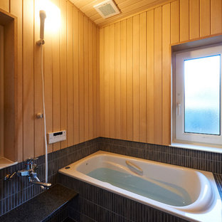 75 Beautiful Blue Tile Wood Ceiling Bathroom Pictures Ideas September 21 Houzz