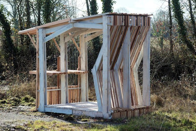 ナントにある北欧スタイルのおしゃれな物置小屋・庭小屋の写真