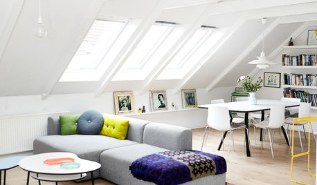 My Houzz: Spots of Happy Color Balance Swaths of White