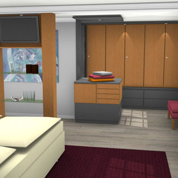 Umbau Schlafzimmer mit Ankleide Planung