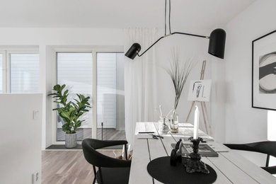 Inspiration for a modern home office in Malmo.