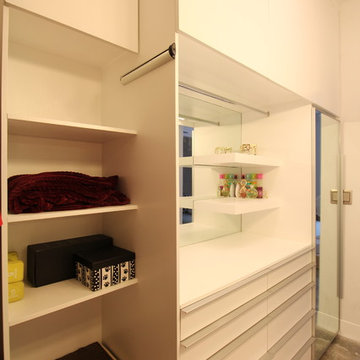 Vanity walk in closet