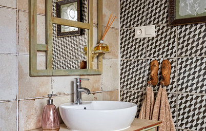 Más vale una imagen...: 19 baños pequeños llenos de buenas ideas