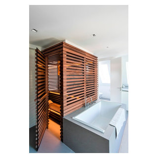 Bad mit Sauna - Contemporary - Bathroom - Hamburg - by cornehl | atelier  für architektur | Houzz IE