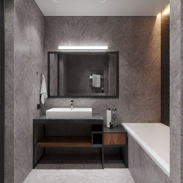 Badezimmer in 2-geschossige Maisonette in Loft Stil