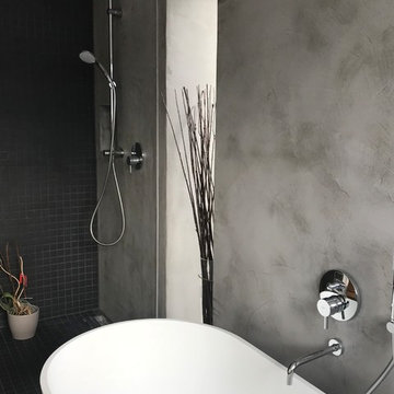 Badezimmer mit Beton ciré
