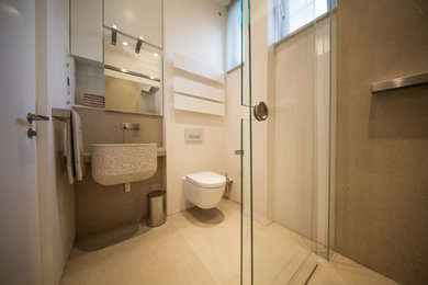 フランクフルトにあるコンテンポラリースタイルのおしゃれな浴室の写真