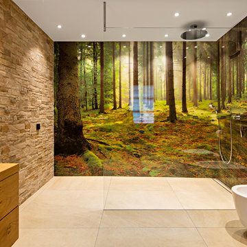 Glaswand Badezimmer