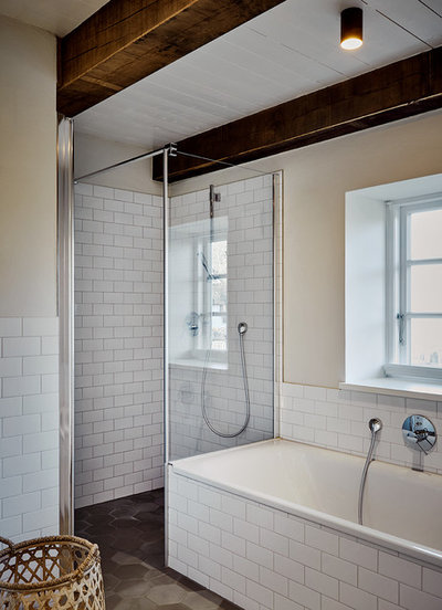 Farmhouse Bathroom by grotheer architektur