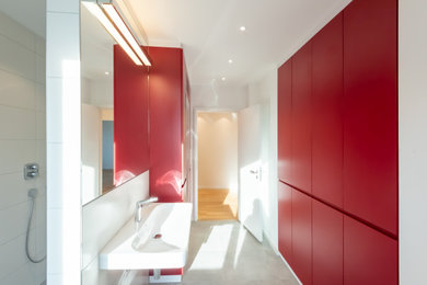 ニュルンベルクにあるコンテンポラリースタイルのおしゃれな浴室の写真