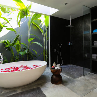 Tropenstil Badezimmer in München