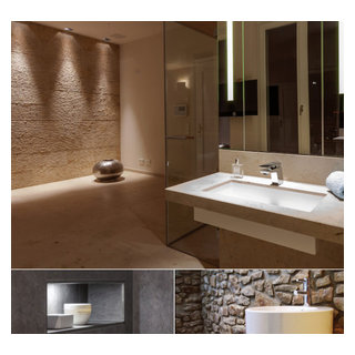 Naturstein im Bad Contemporary Bathroom Cologne by AQUA CULTURA